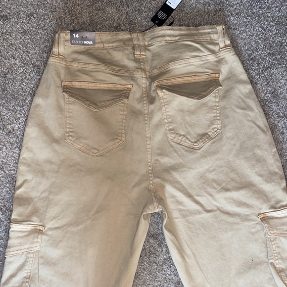 Fashion Nova Cargo Boyfriend Jeans - Picture 7 of 9
